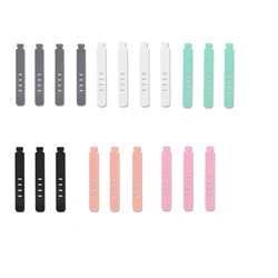 20 - Pack Silicone Cable Organizer Clips and Cord Management Straps (20Pcs - Mixed)