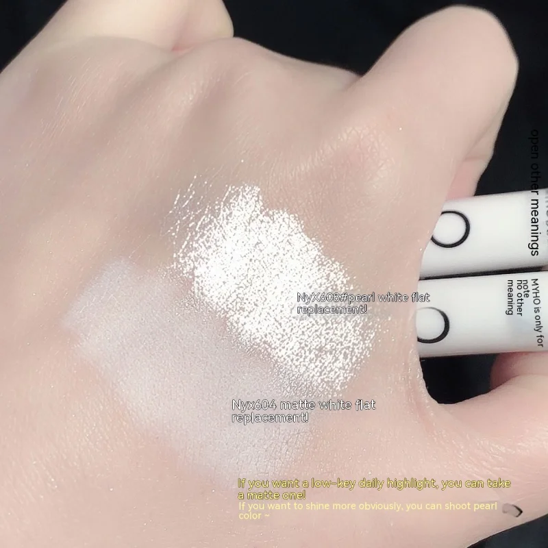 Waterproof Diamonds Glitter Eyeshadow Eyeliner Pencil Eyes Makeup Highlighter Pearl White Silver Brighten Silkworm with Tool