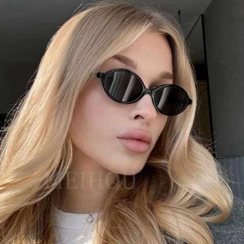 

Women's Retro oval Sunglasses Trend 2024 Tortoise Shell Small Frame Fashion Brand Sun Glasses Female Vintage Shades Oculos