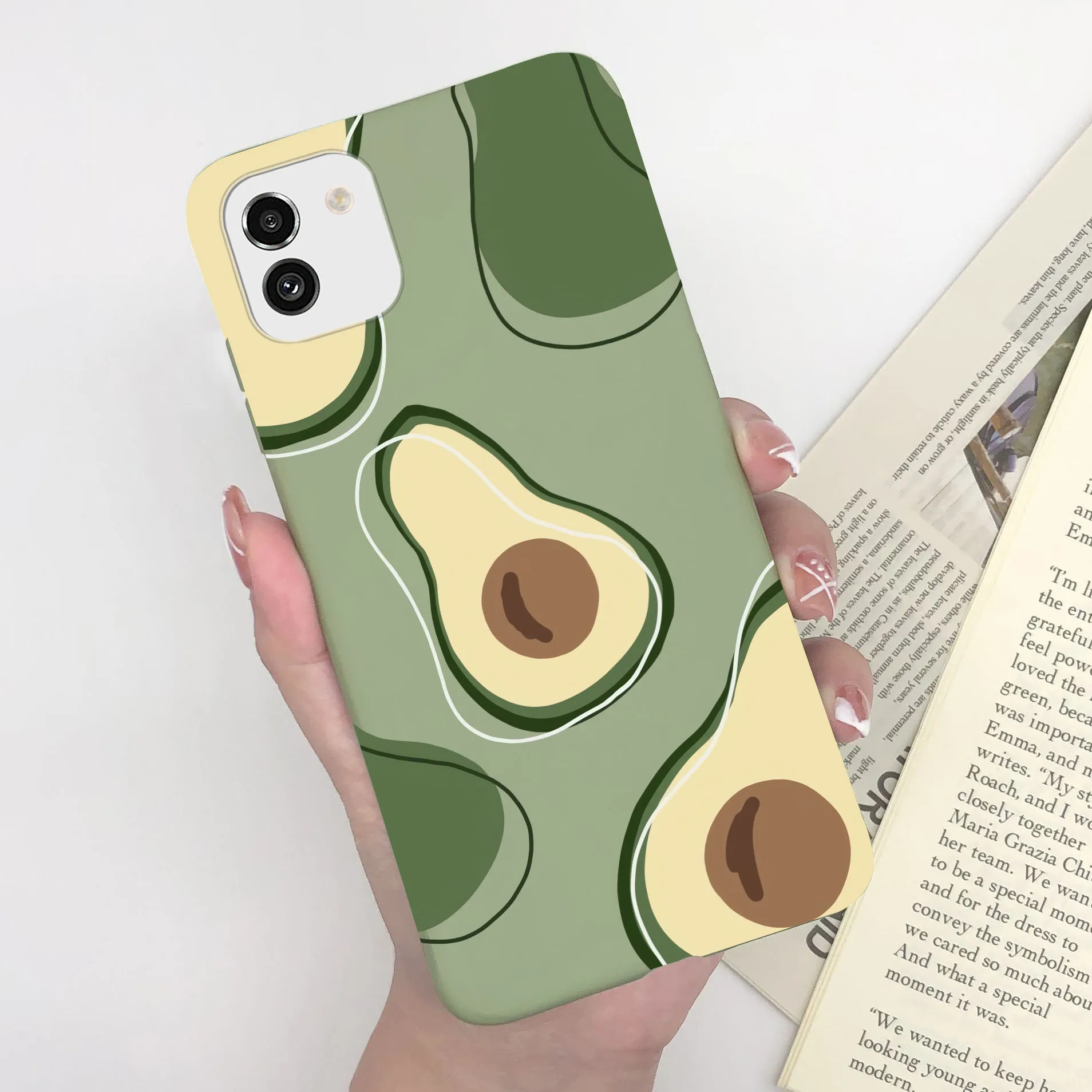 Cute Painted Soft Silicone Bumper Cover for Samsung Galaxy A03 Series