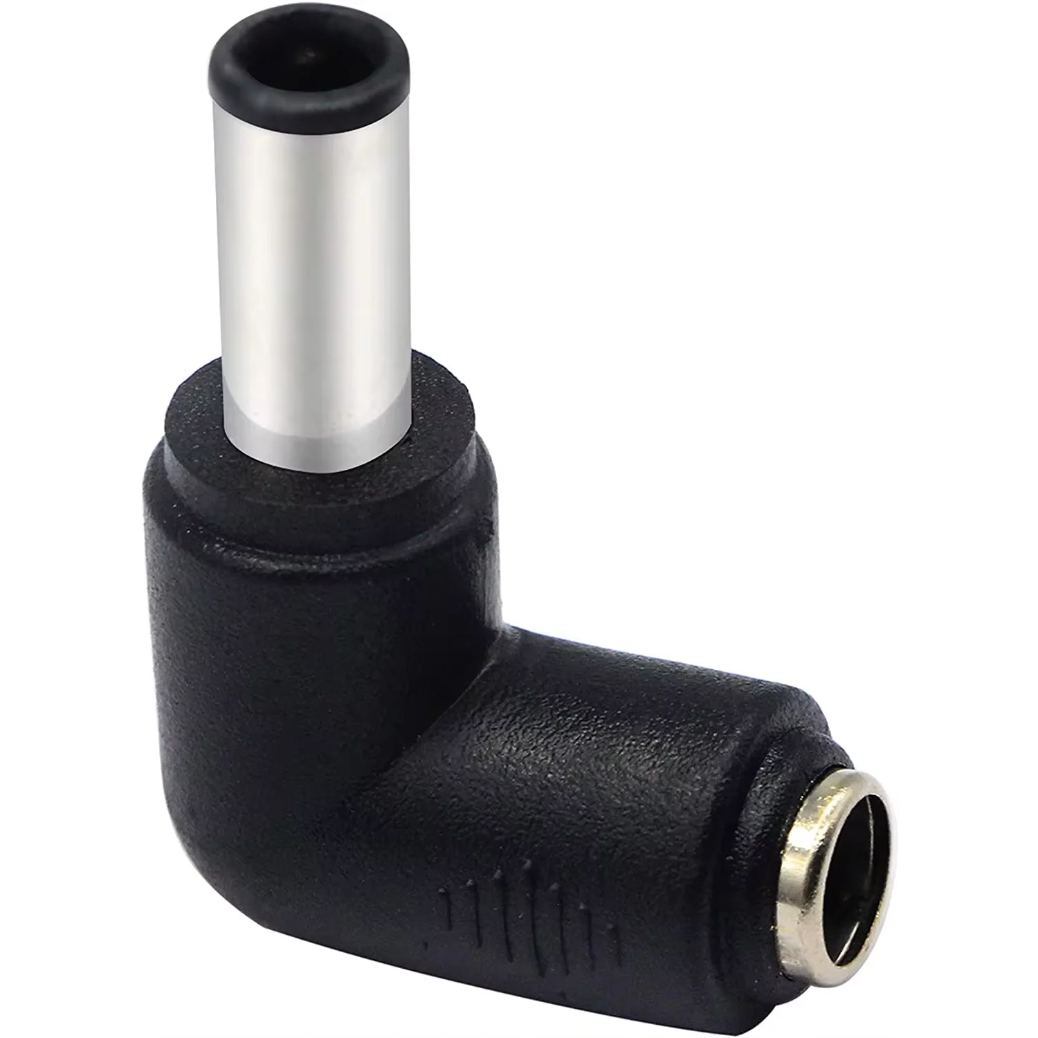 2pack DC6.0x4.3mm Male 90 Degree Angle to DC5.5x2.1mm Female Adapter DC Barrel Power Jack Charging Cable Connector for Tablet