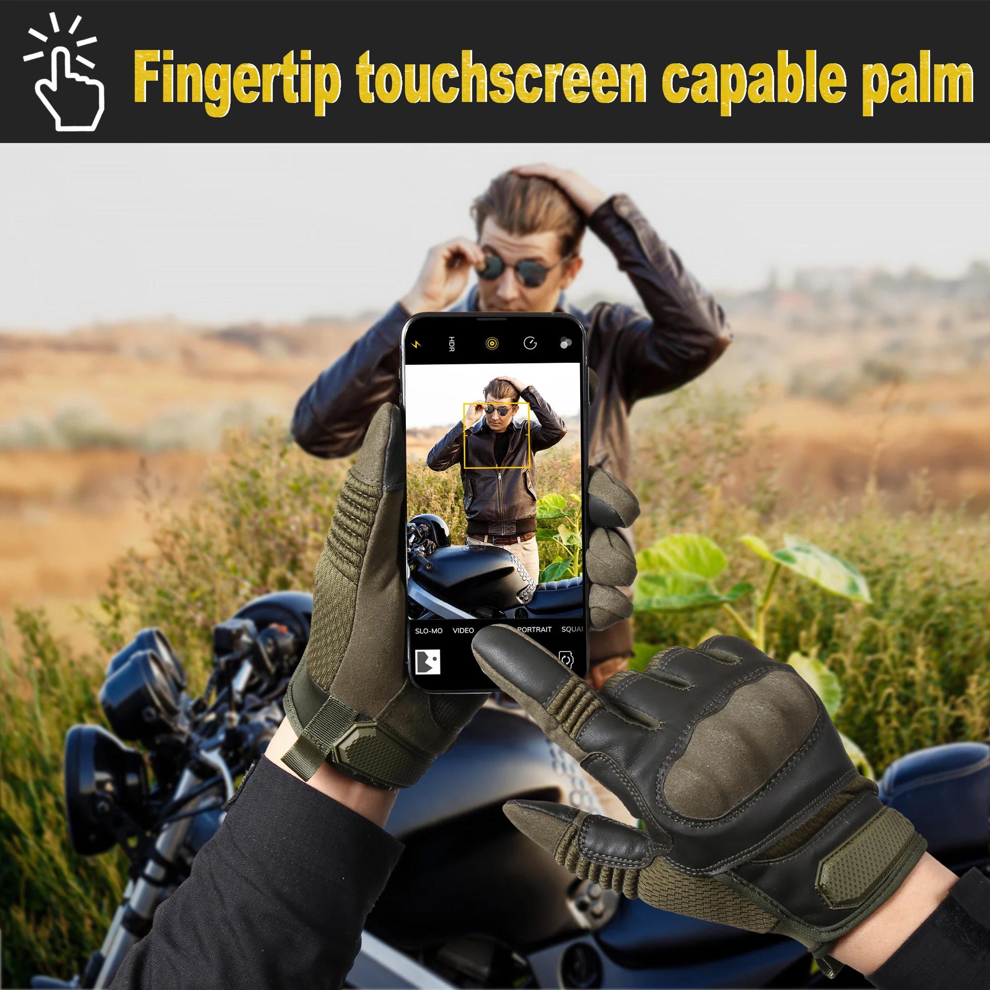Tactical Full Finger Gloves for Airsoft Cycling Shooting