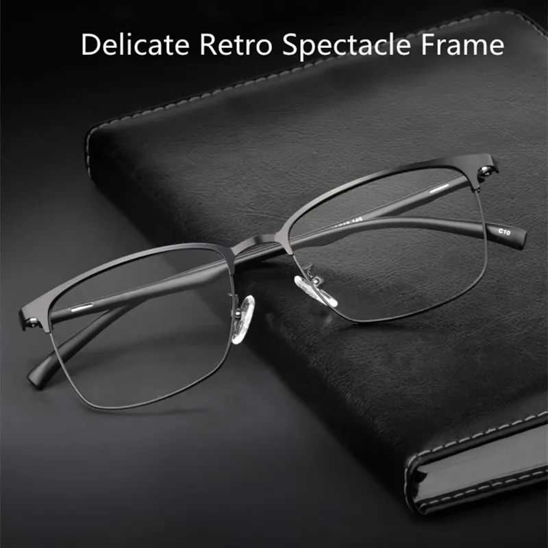 

Anti Blue Light Reading Glasses Men Women Fashion Ultralight Metal Alloy Rectangle Frame presbyopic Eyeglasses Diopter +0 to 600