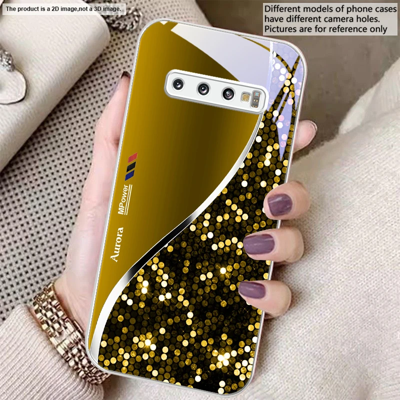 Sleek Silver Metal Curve Glass Phone Case
