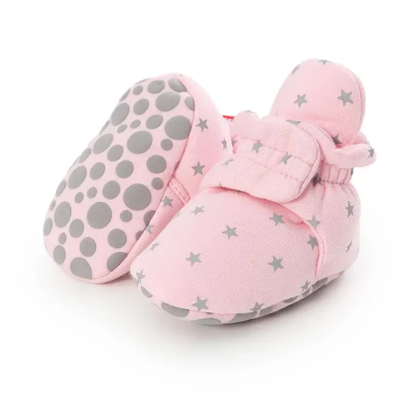 Newborn Baby Socks Shoes Boy Girl Toddler Booties Cotton Soft Anti-slip Warm Infant Crib Shoes baby shoes soft sole shoes