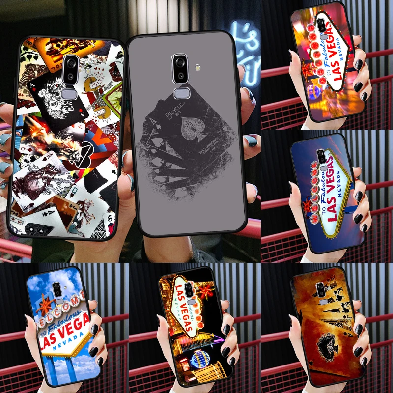 Carte Da Poker Per Casinò Di Las Vegas Canada Coque Per Samsung J4 J6 Plus A6 A7 A8 A9 J8 2018 J1 J3 J5 J7 2016 A3 A5 2017 Custodia Cover