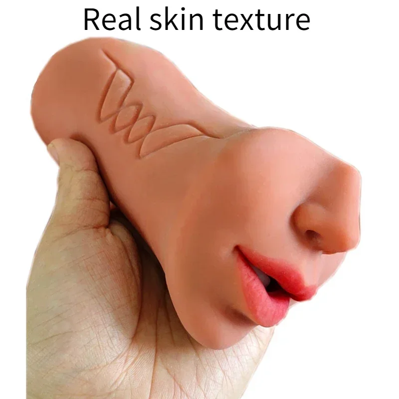 3 IN 1 Male Masturbators Men Vagina Anus Oral Sex Real Deep Throat Masturbation Aircraft Cup Blowjob Pocket Pussy Sex Toys