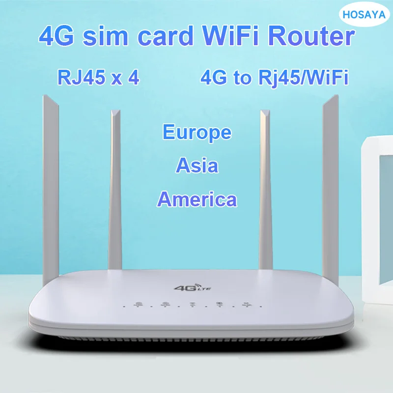4G Cpe 4G Router Sim Card Modem Wifi Hotspot Cat4 32 Utenti Rj45 Wan Lan Lte Router Wireless