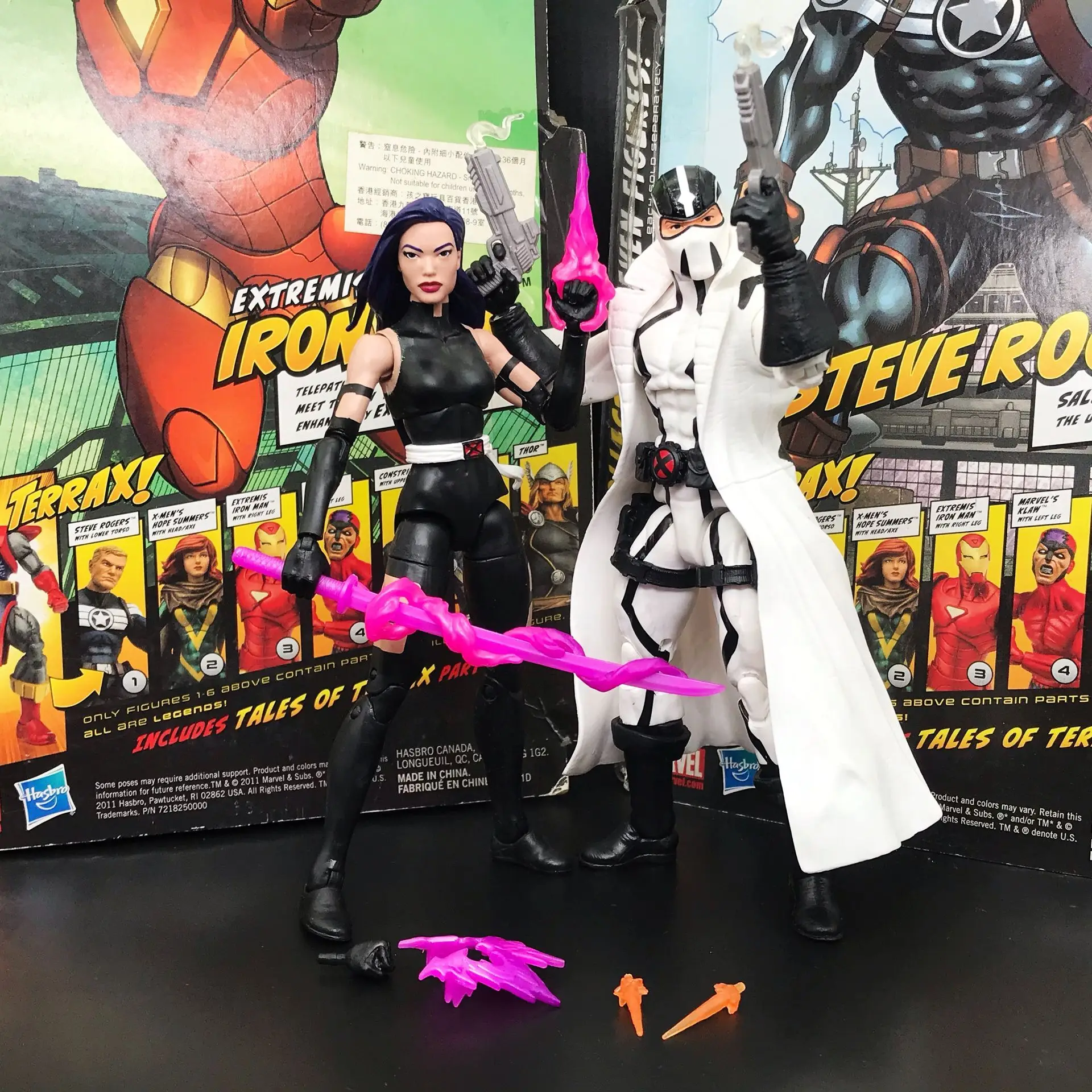 

2 шт. Marvel Legends X-Men X-Force Psylocke/White Ghost 6-дюймовая модель фигурки