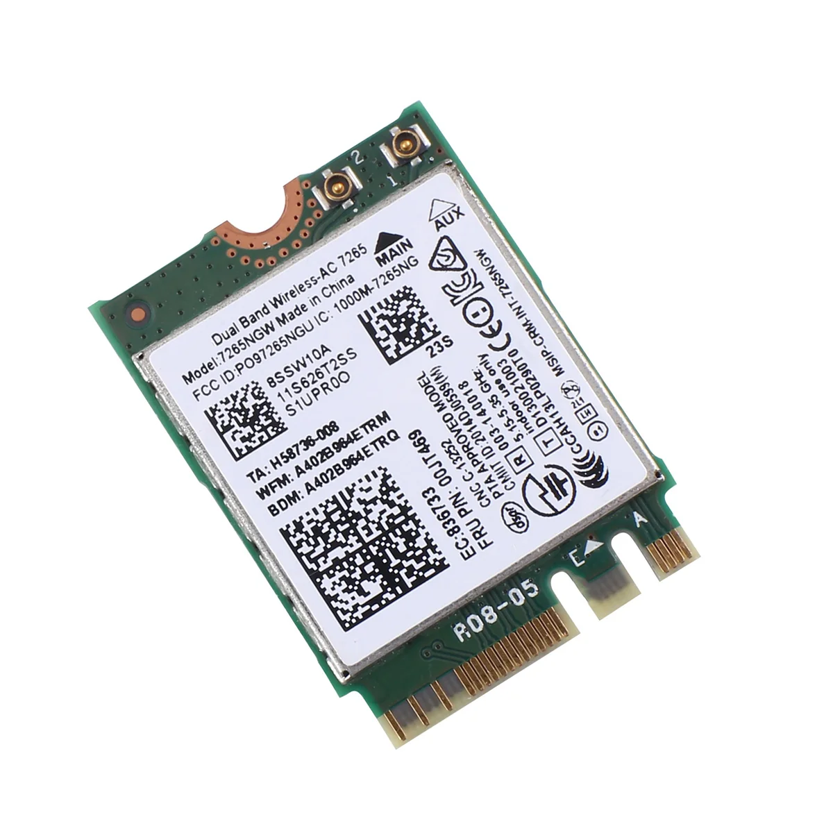 B48A AC7265 7265NGW WiFi 카드 FRU00JT469 Lenovo Thinkpad E550 E455 E555 시리즈용 802.11AC NGFF BT4.0