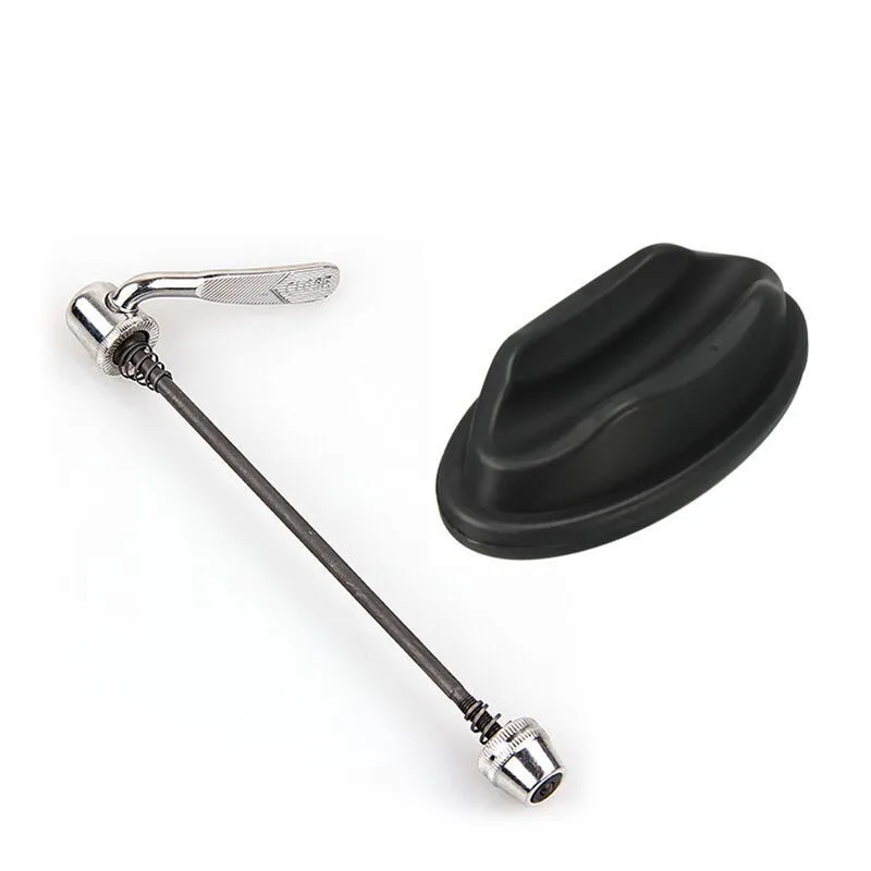 Bicycle quick release rod mountain bike riding platform accessories indoor training front wheel holder pad releas |