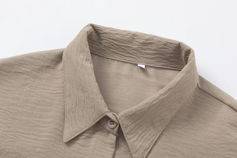 Grenz überschreitende Außenhandel Damen bekleidung Herbst und Winter neue Amazon Revers lang ärmel ige Baumwolle Leinen Casual Fashion Shi – Detail 37
