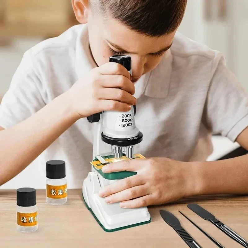 educational microscope for children with led light