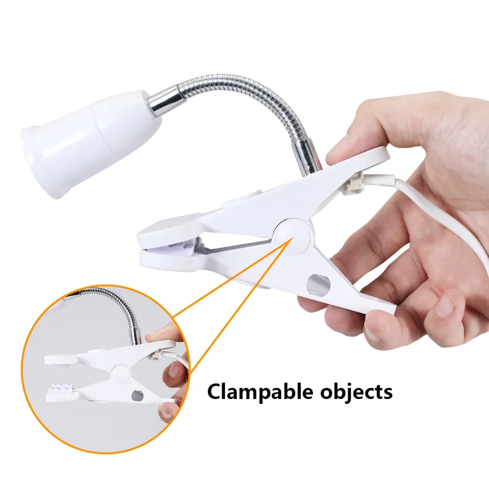 E27 Screw-mounted Led Plant Lamp Stand Universal Tube Lamp Head Clip Holder Fill Light Accessories