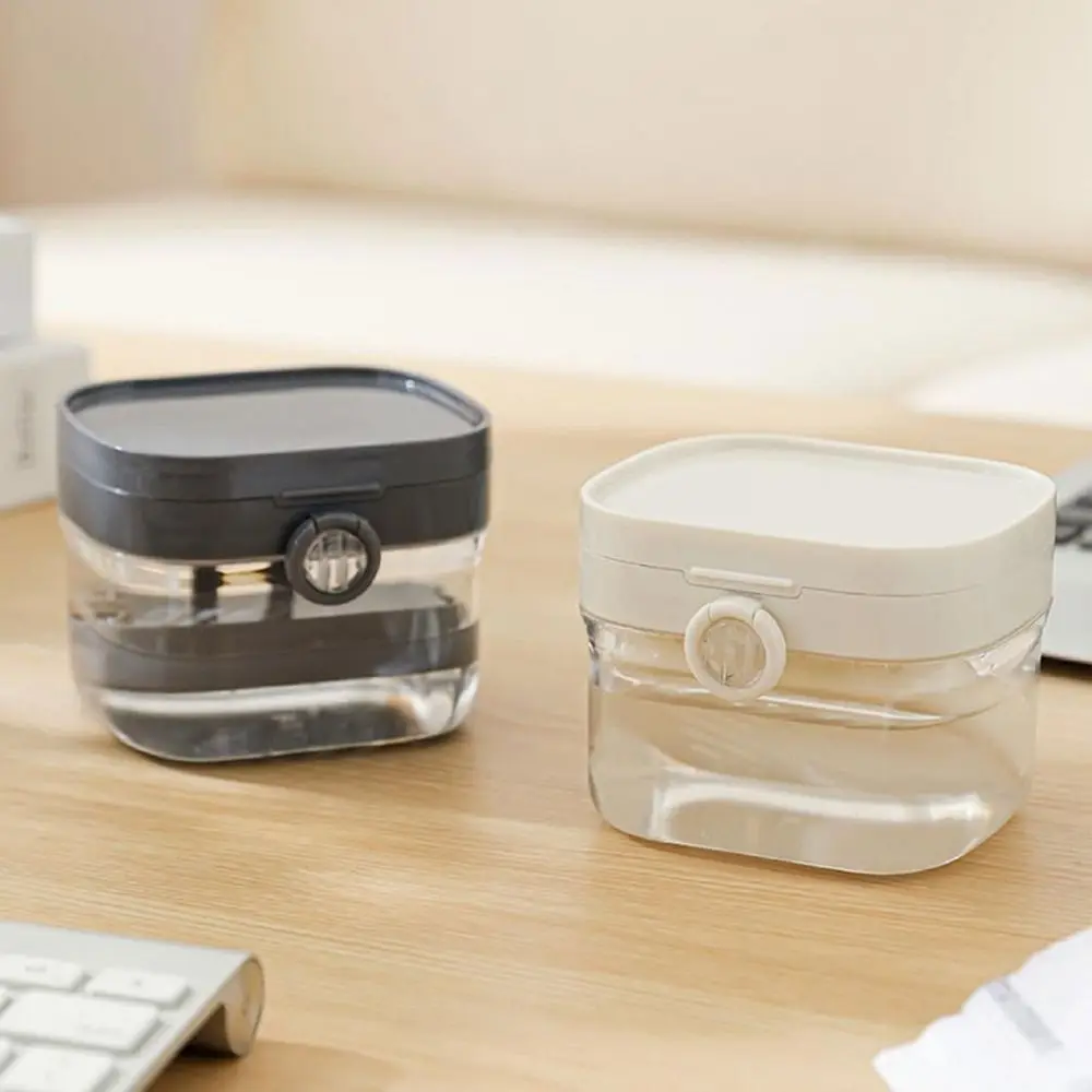 Transparent Double Layer Braces Storage Box Universal Portable Denture Soaking Cleaning Box Food Grade Lightweight