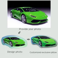 Personalized Photo DIY Car Cushion Racing Motorcycle Pillow Custom Car Shape Pillow Picture Cushion Custom Car Pillows Boy Gift 2