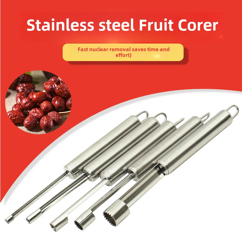 Fruit Corer Stainless Steel Hawthorn Red Date Apple Cherry Seed Removal Tool Kitchen
