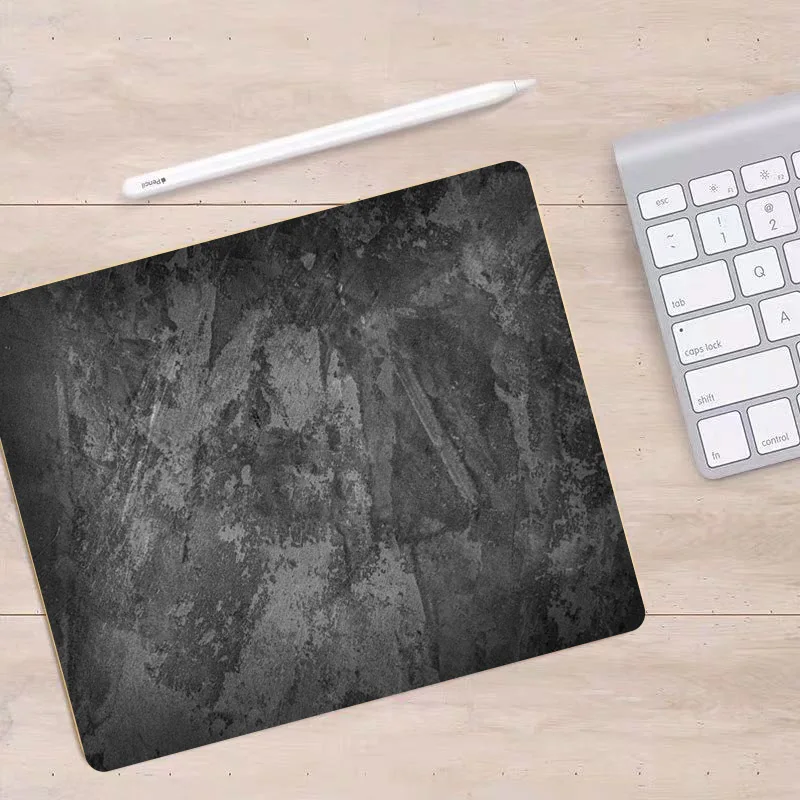 Grey Texture Desk Mouse Pad and Office Rug - Elegant Desk Accessory and Cushion