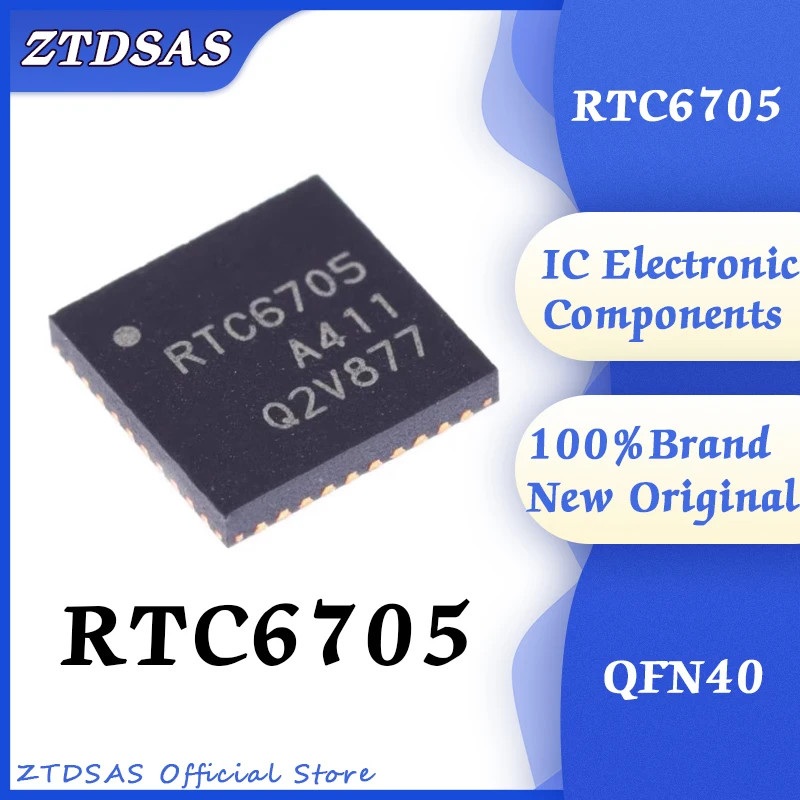 

New original RTC6705 package QFN40 5.8G wireless analog video transmission chip