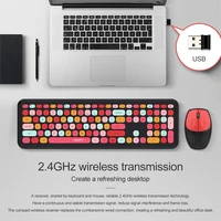 MOFII Computer Keyboard Mouse Wireless Set USb, Cute Wireless Noise Free Ultra Thin Type, PC Keyboard Wireless Laptop Tablet Hom - Image 2