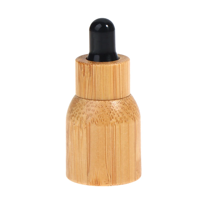 2ml Empty Refillable Bamboo Glass Eye Dropper Bottle Essential Oil Bottles with Pipettes Makeup Cosmetic Sample Container