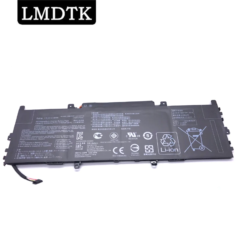 Lmdtk Nuova Batteria Per Laptop C41N1715 Per Asus Ux331Fn Ux331Ua-1B Ux331Un Ux331Un-1E U3100Un 0B200-02760000 15.4V 50Wh