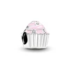 Pink Series Mom Hearts Flower Crown Cupcake Charm Bead Fit Original European 925 Silver Bracelet DIY Jewelry Key Chain Accessory 6