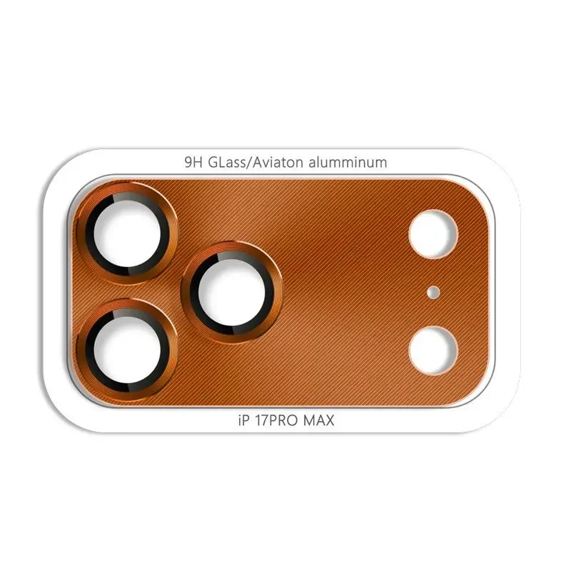 Premium Metal Camera Lens Protector with Tempered Glass Cover