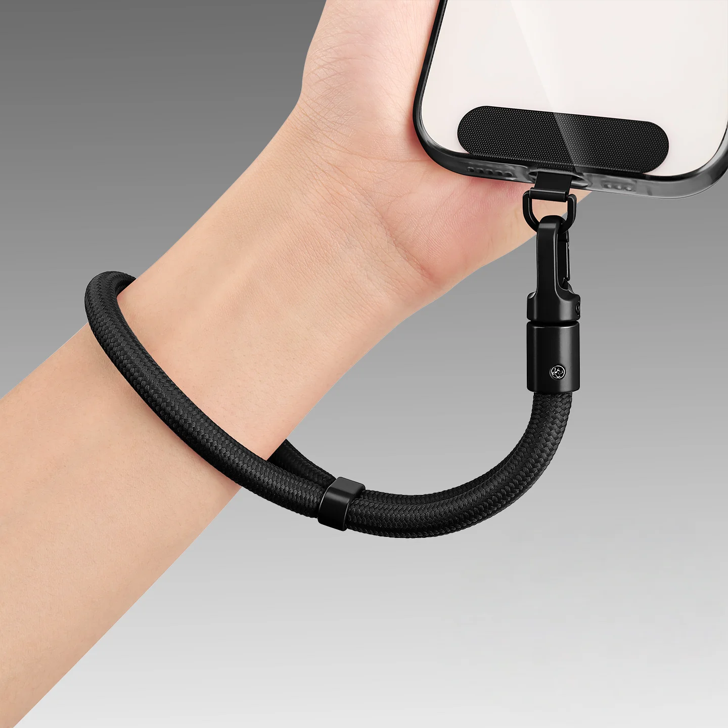Universal Adjustable Mobile Phone Lanyard with Self-locking Anti-drop Design - Durable Polyester Wrist Strap