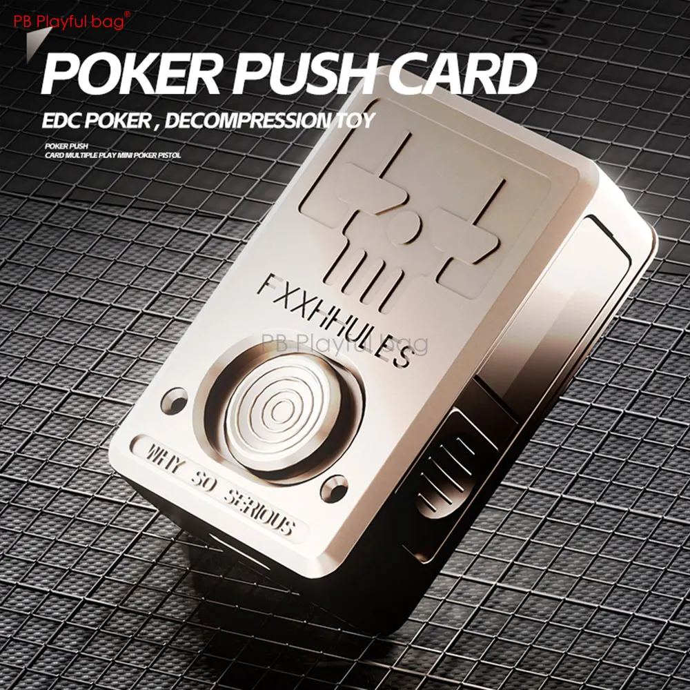 2024 Poker Fidget Slider Mini Throwing Shell Toy Gun EDC Push Card Boy Adult Decompression Toy Stress Relief Entertainment TS50 4