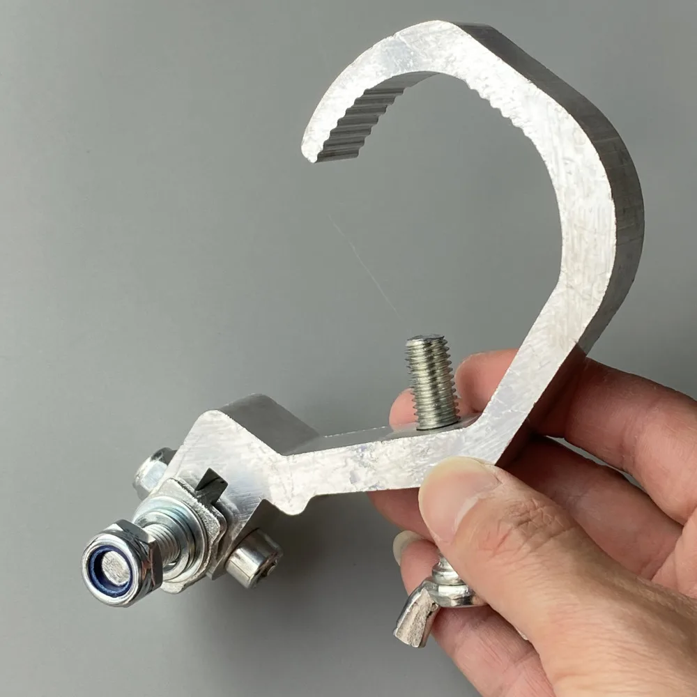 Aluminum Clamp Fold Clamps Truss Lighting Quick Folding Hooks C Shape 38-52mm Tube 35KG LED Par Light DJ Audio Stage Moving Head