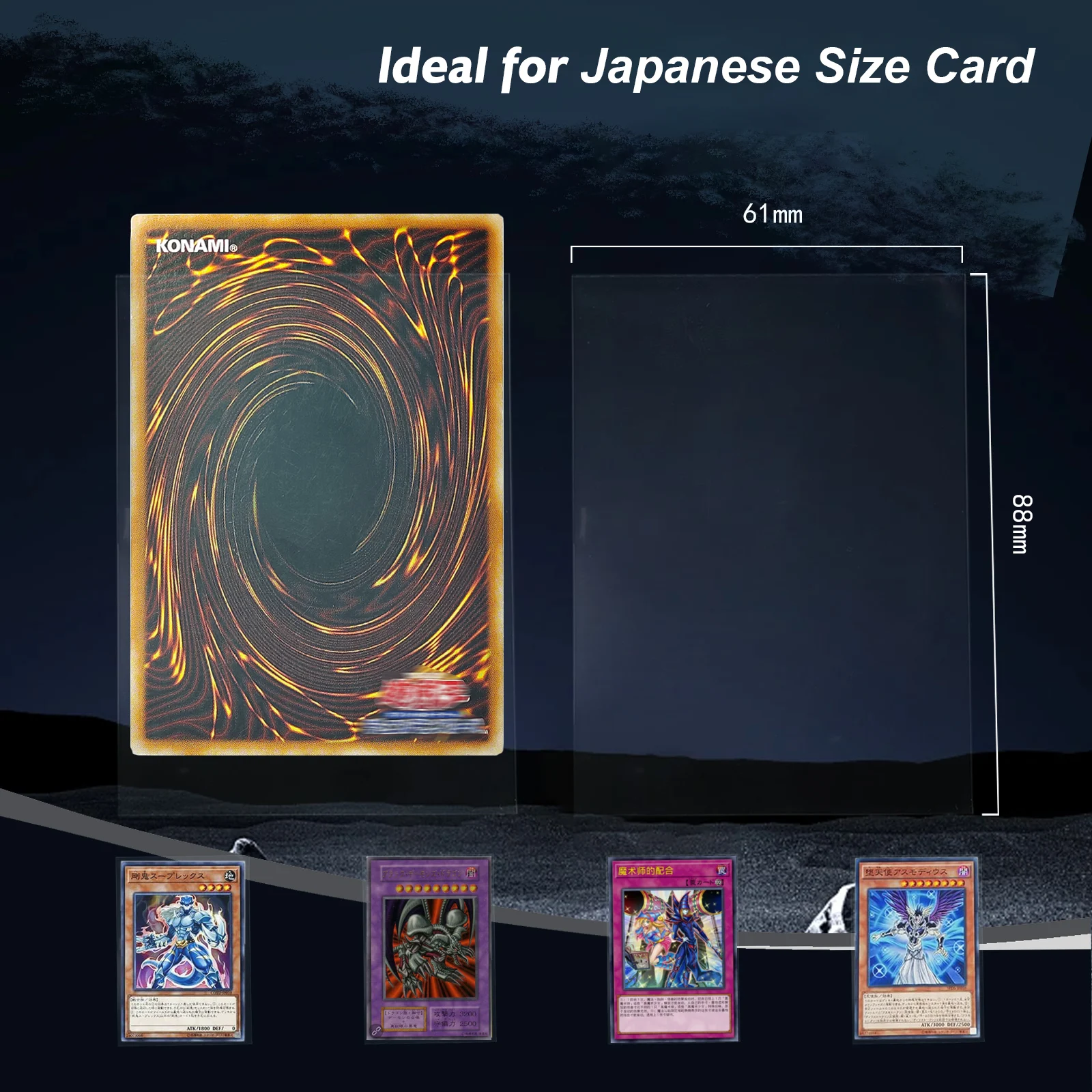 japanese size card sleeves yugioh Katana Inner Sleeves Japanese Size (100)