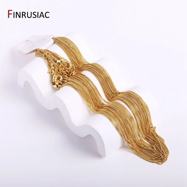 3MM 18K Gold Plated Metal Thin Chains High Quality Spool Chain For Jewelry  Making Supplies DIY Necklace Bracelet Findings - AliExpress