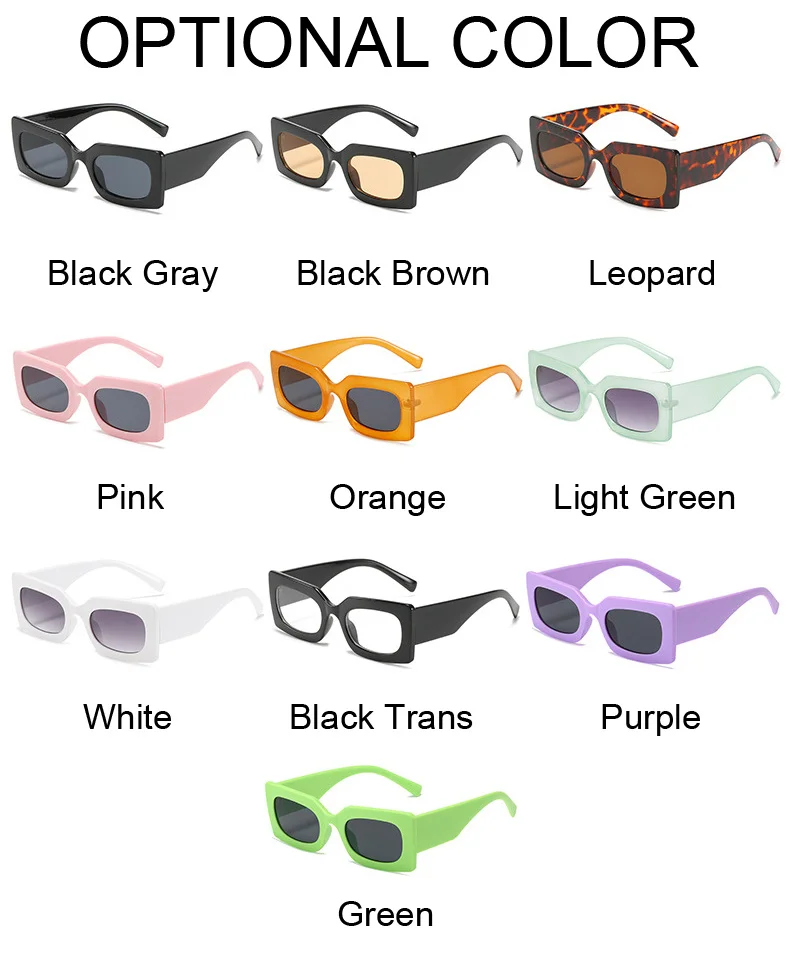 Vintage rektangulära solglasögon för dam mode designer_voghion.com