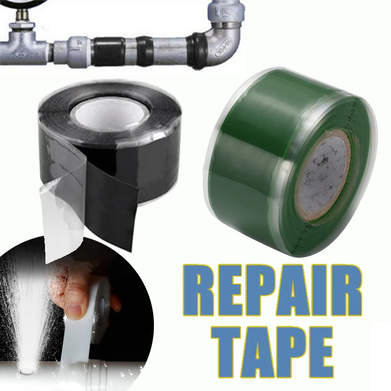 Nastro Impermeabile Da 150Cm Stop Leaks Nastro Di Riparazione Prestazioni Nastro Adesivo In Gomma Siliconica Autofondente Nastri Isolanti