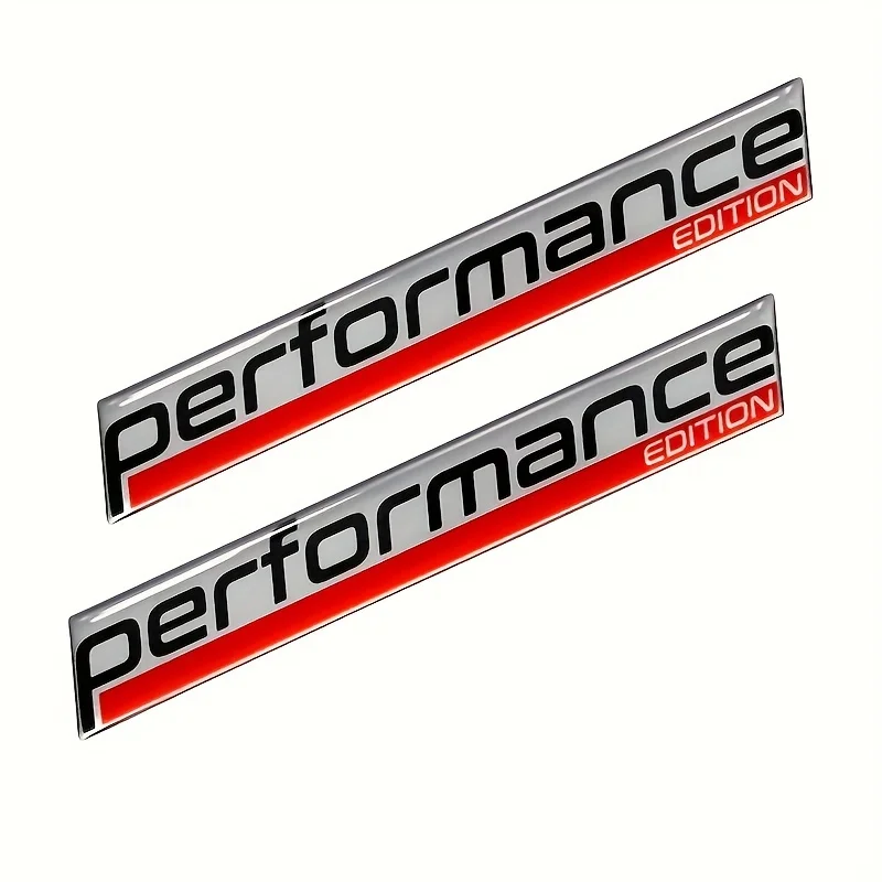 2PCS Performance Edition Emblem Sticker Badge Limited Edition Decal Fender Car Black for Car Motorcycle Truck Bike SUV