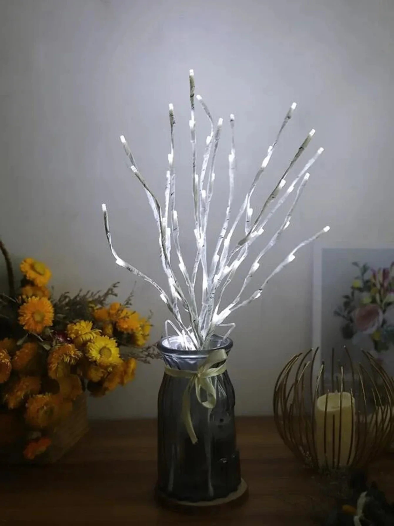 White Birch Branch LED Lights 2