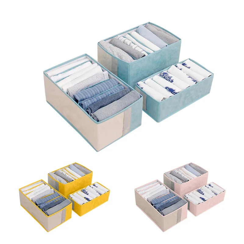 

New Jul2607 New Color-blocking Clothes Storage Box Drawer Clothes Storage