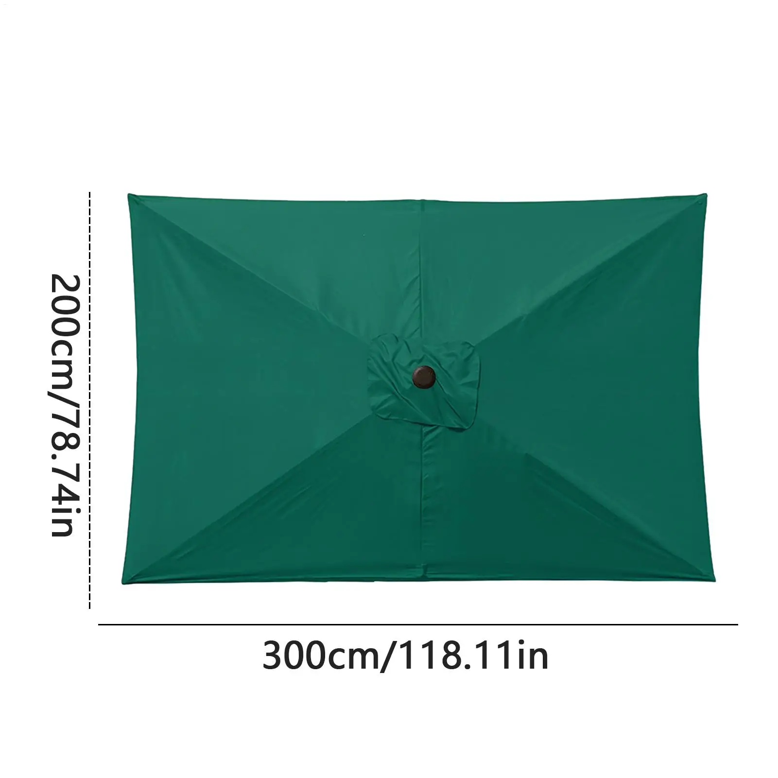 Tettuccio di ricambio per ombrellone rettangolare con protezione UV - immagine 6