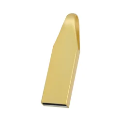 Sleek Silver Waterproof USB Flash Drive - High - Capacity Storage Solution - 64 GB (Golden)