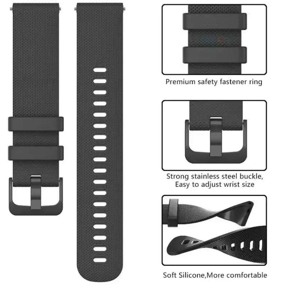 Sport Silicone Band for Smartwatch - Premium Wristband Bracelet Replacement Strap