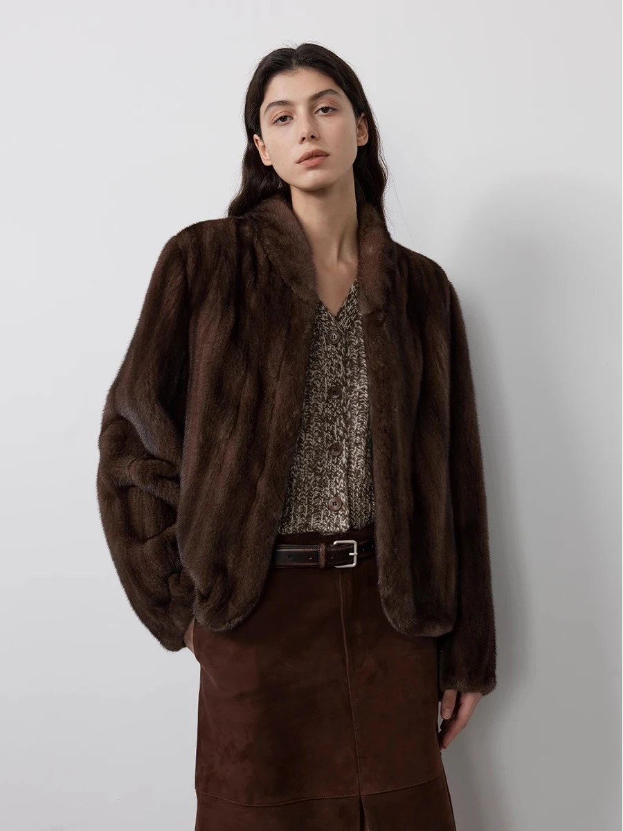 Manteau fausse fourrure femme luxe chic chaud hiver