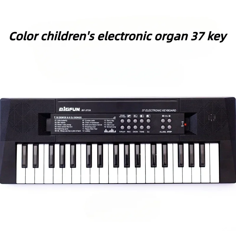 Color Children's Electronic Organ 37 Keys Children's Music Kindergarten Toys Gift Learning Toy Musical Instrument Music Keyboard
