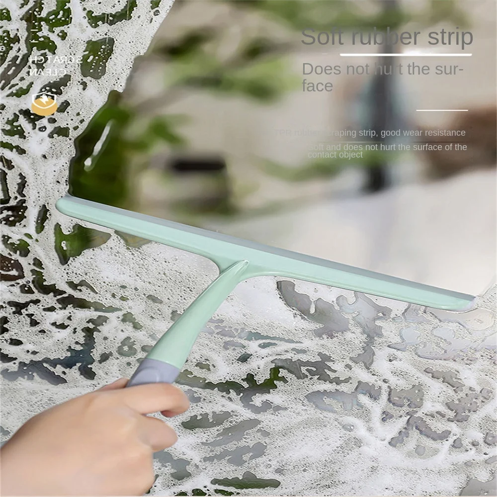 Home Glass Scraper Car Glass Cleaner Window Cleaning Floor Tile Wall Washing Brush Wiper For Bathroom Kitchen Car Furniture