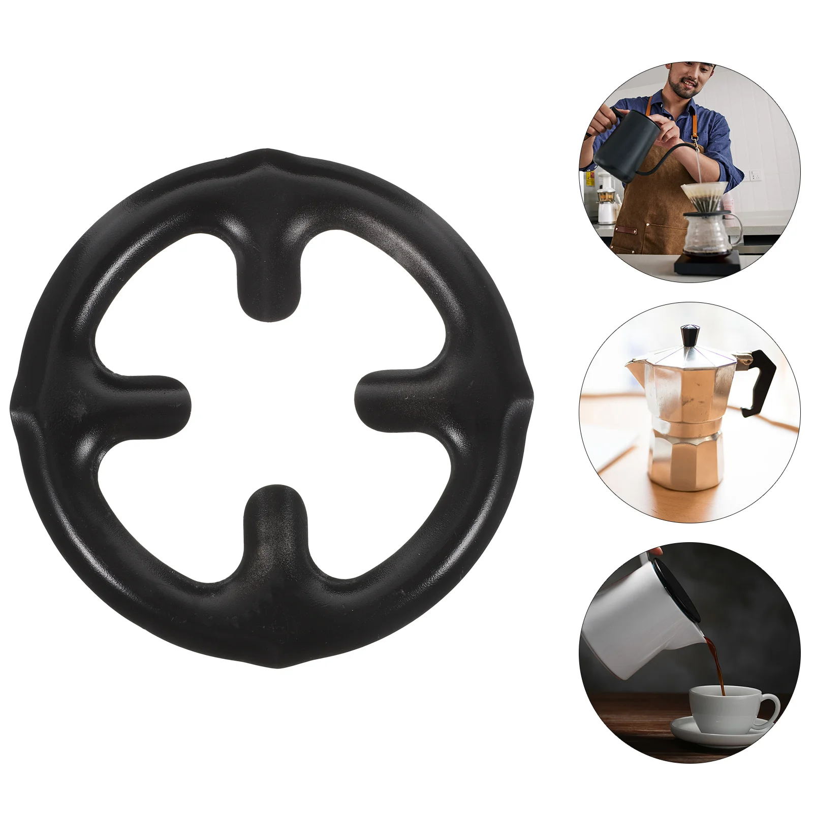 

Coffee Pot Round Rack Stove Rack Stable Gas Stove Cookware Pot Stove Rack