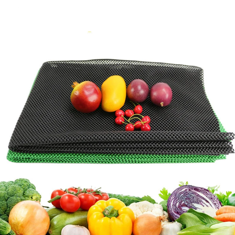 

Fruit Anti-skid Mat Supermarket Vegetable Fresh Melon Fruit Anti-skid Mesh Mat Garden Shelf Accessories 0.5 * 5 M Protective Mat