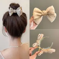 Pince à cheveux avec nœud, accessoires pour cheveux, épingle à cheveux de Style pastoral pour femmes et filles 3