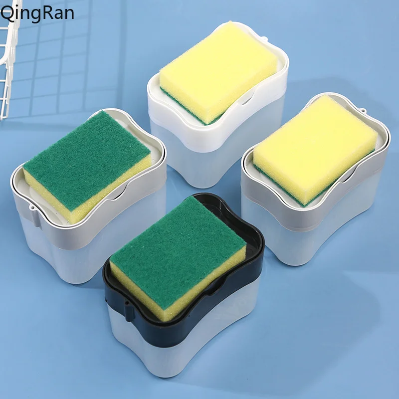 Portable Soap Dispenser Automatic Add Liquid Press Style Liquid Discharge for Kitchen Bathroom