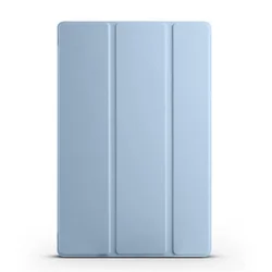 Trifold PU Leather Soft Silicon Stand Tablet Case - Elegant Cover for Xiaomi Pad 6 Pro (Sky blue)