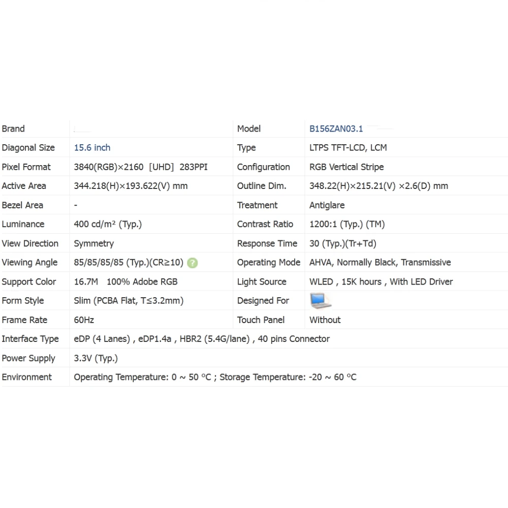 uhd tft lcd quotation